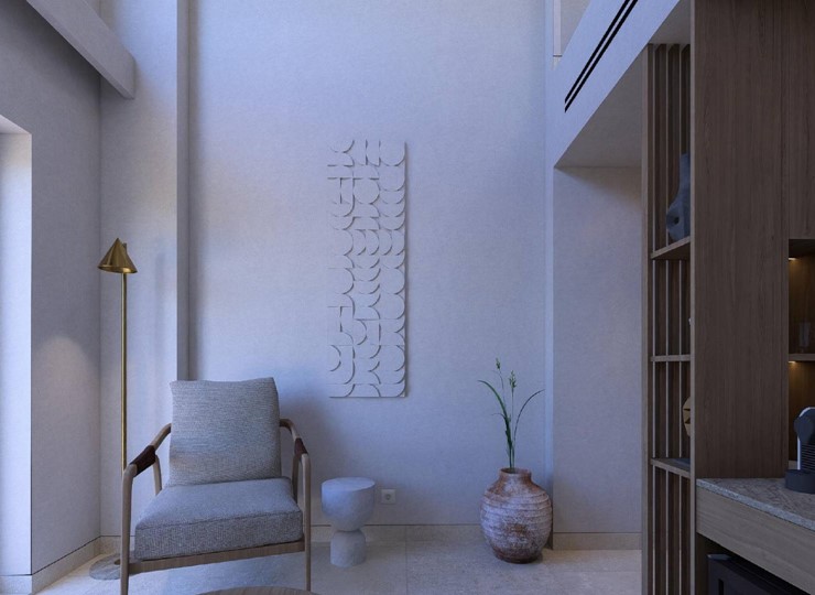 <strong>AUSSTATTUNG DER PENTHOUSE-MAISONETTE MIT PRIVATEM POOL UND MEERBLICK</strong>