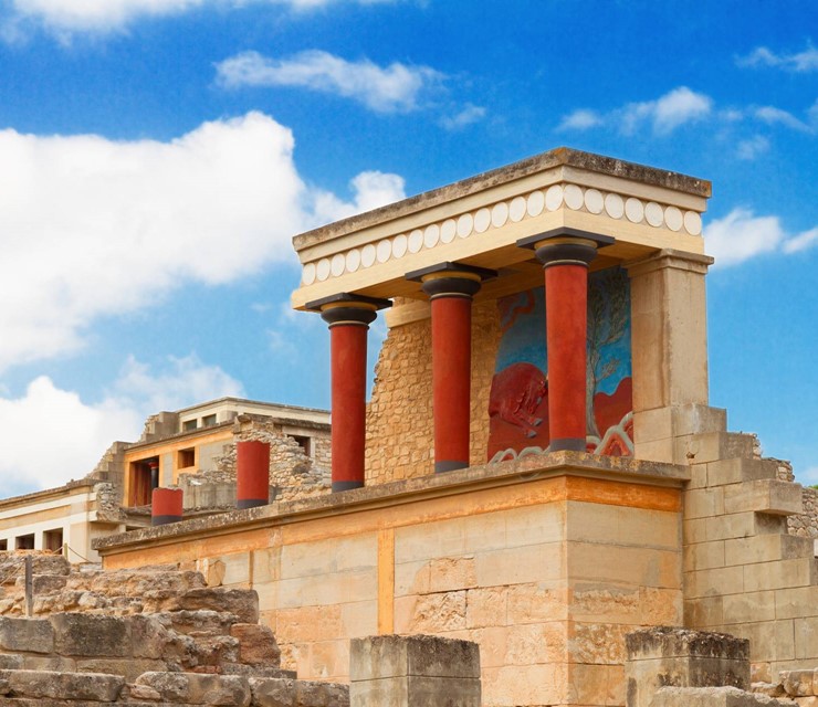 Follow the path of ancient Cretan myths and visit Knossos