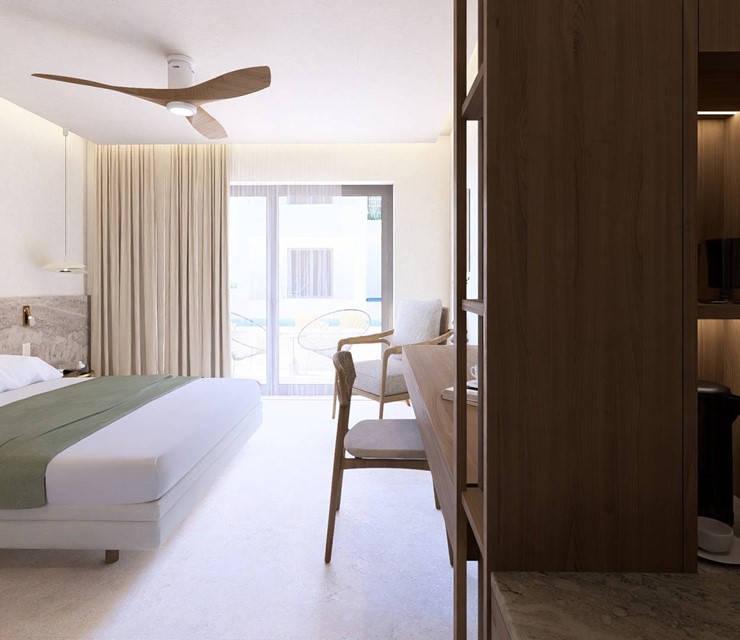 Deluxe Zimmer mit seitlichem Meerblick