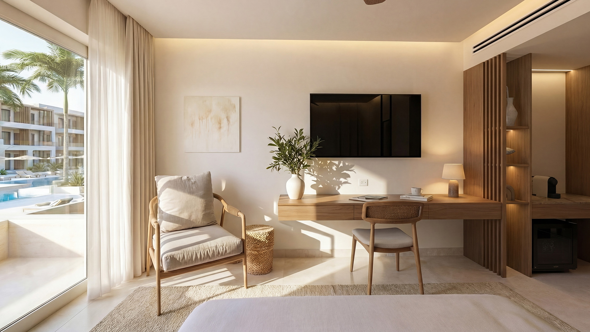 Deluxe Zimmer mit Poolblick