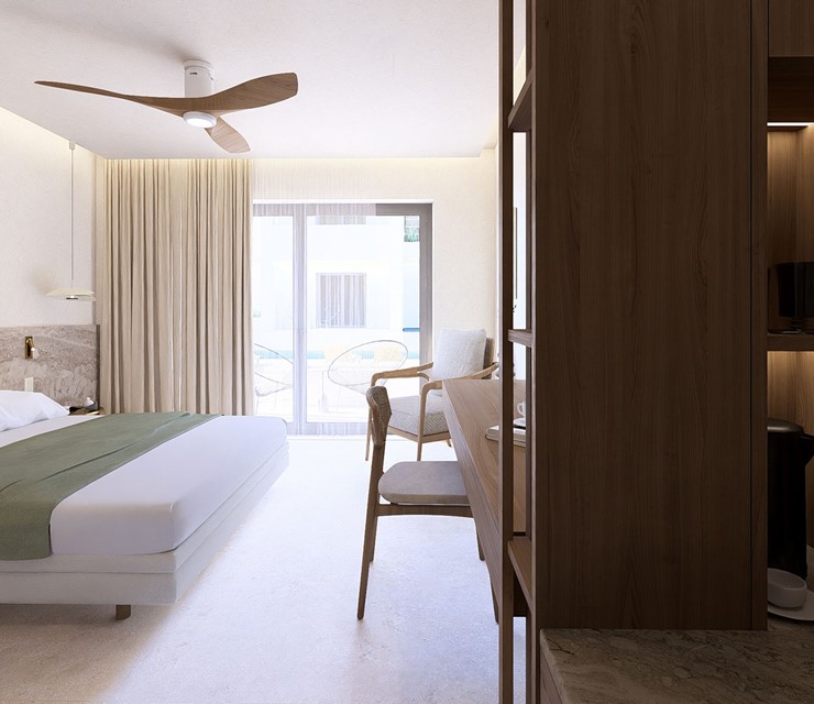 Deluxe Zimmer mit Poolblick