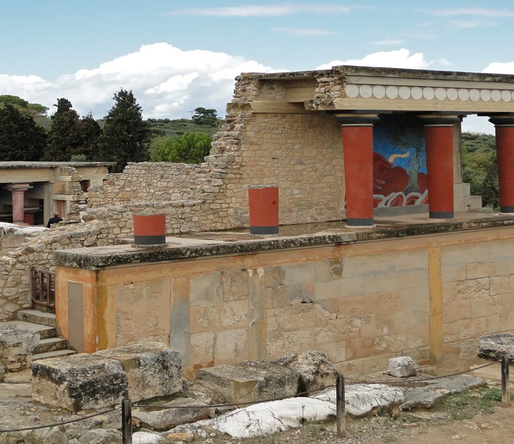 Follow the path of ancient Cretan myths and visit Knossos