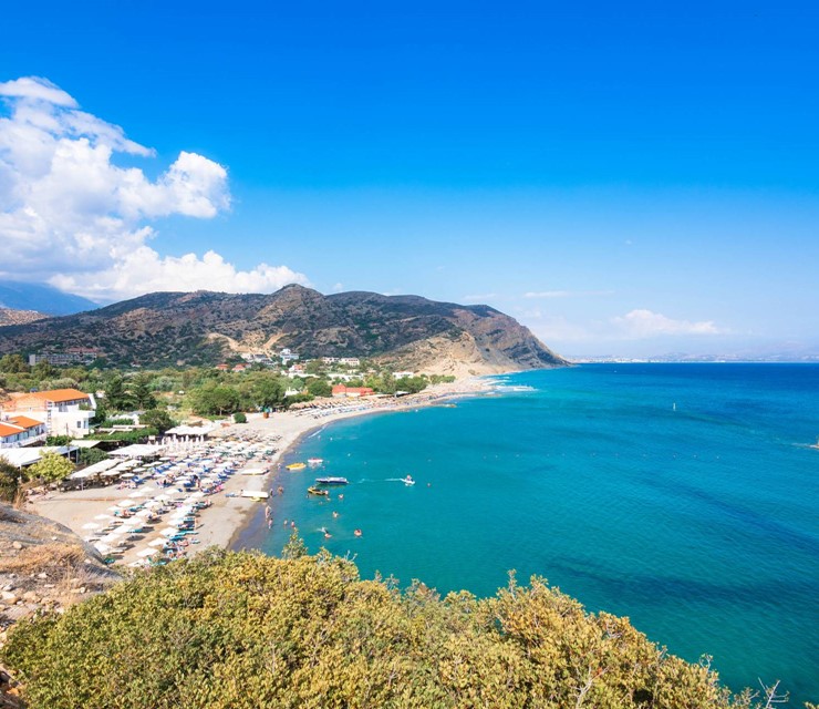 Sail from Agia Galini’s port to reach unspoiled beaches