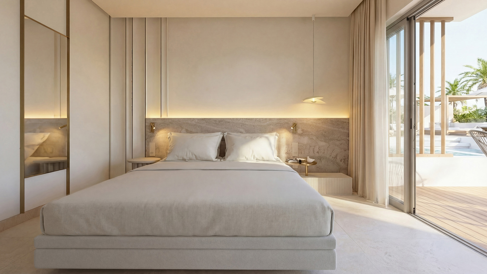 Deluxe Zimmer mit Poolblick